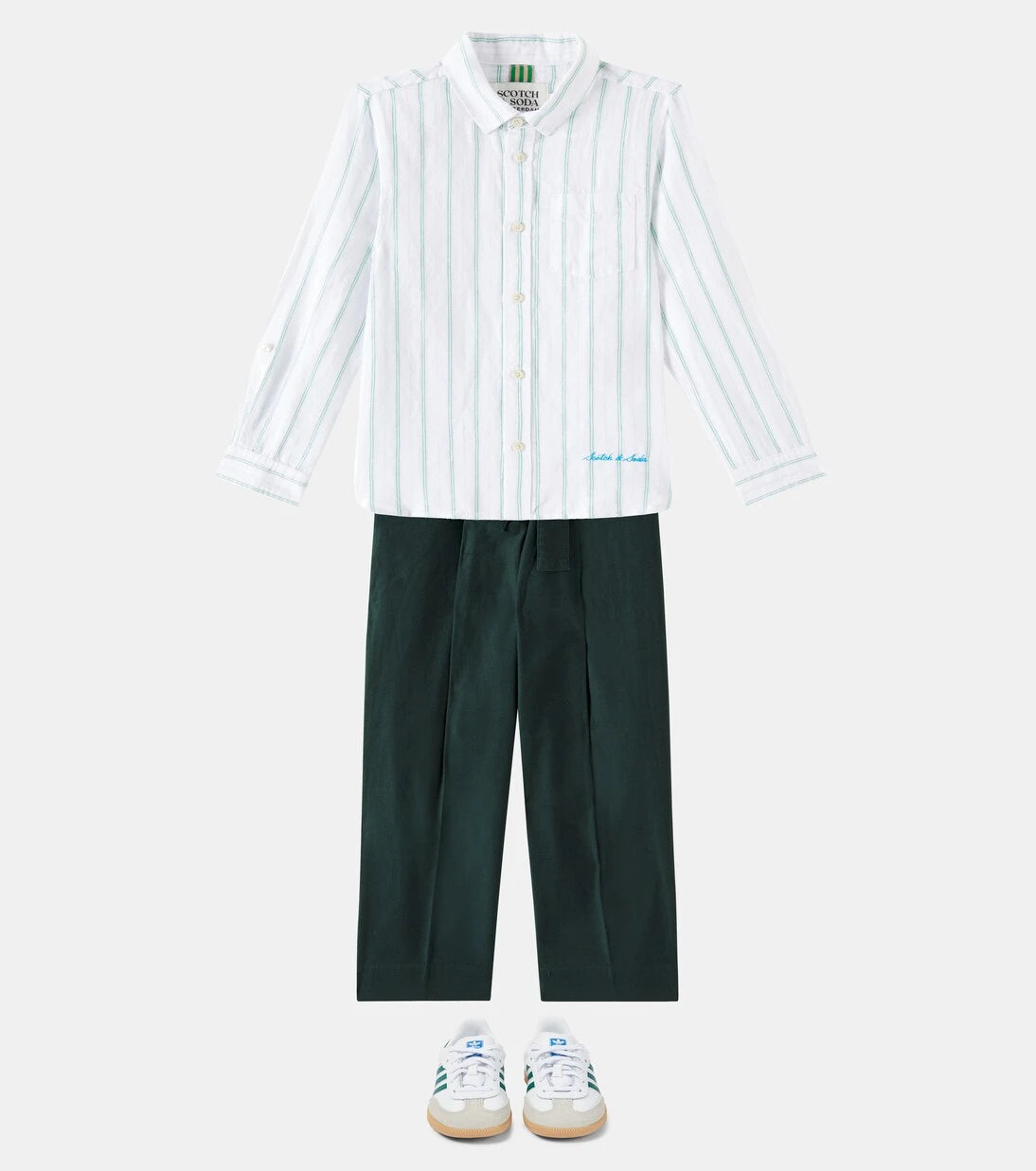Scotch & Soda Kids - Cotton tapered pants