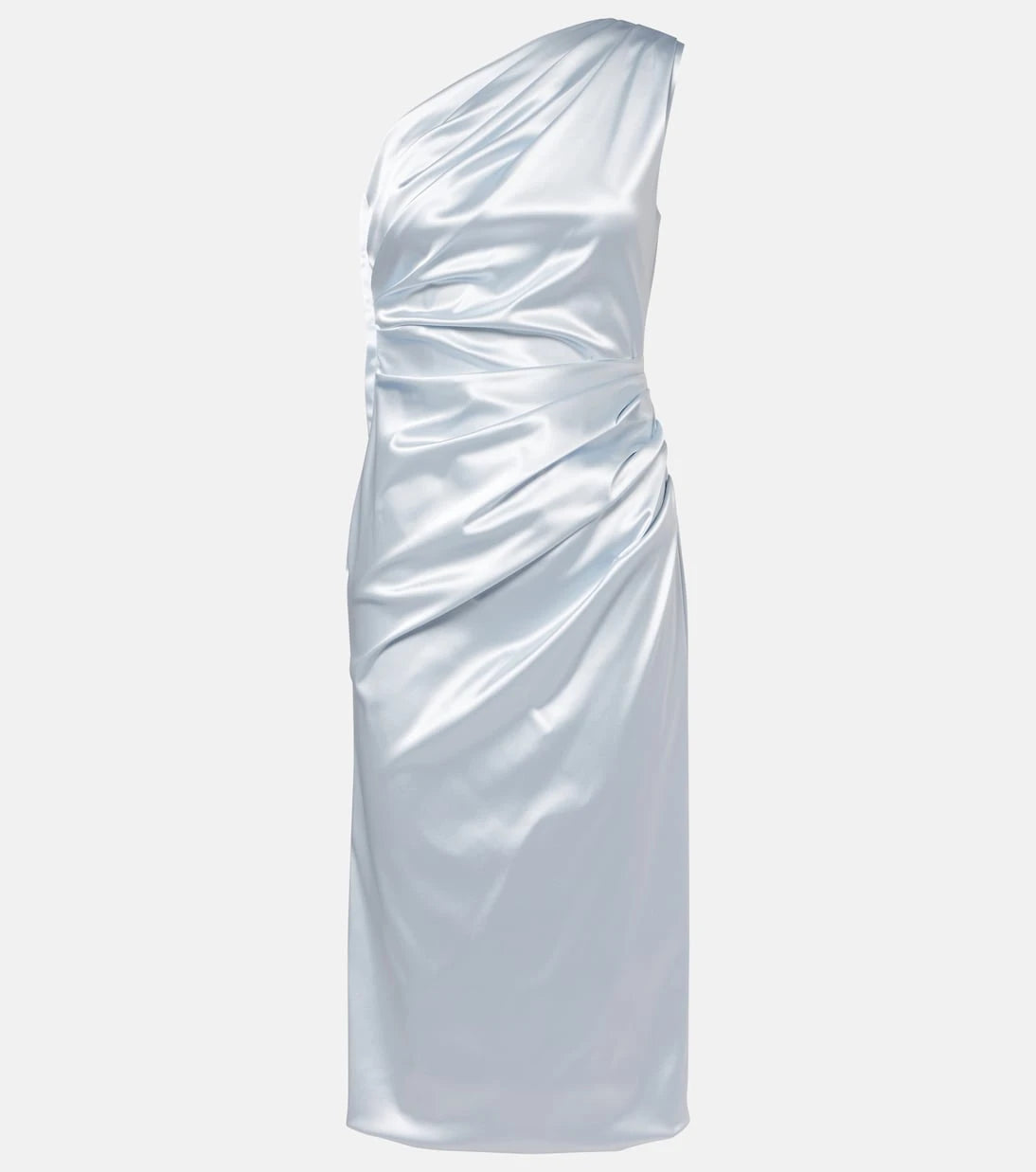 Dolce&Gabbana - Ruched one-shoulder satin cocktail dress