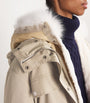 Canvas Fur-Trim Parka Jacket