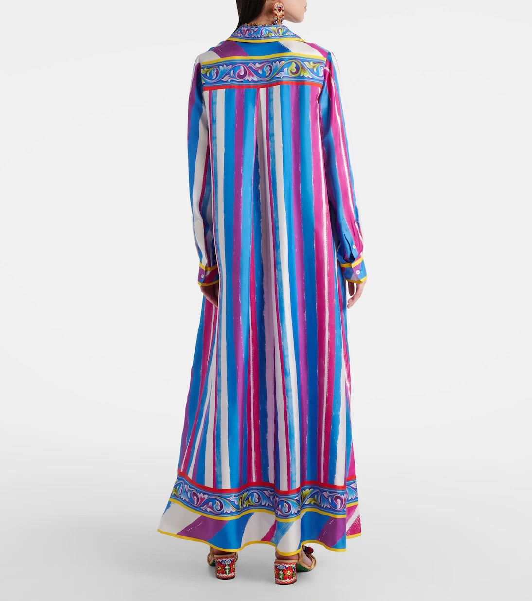 Dolce&Gabbana - Striped silk kaftan