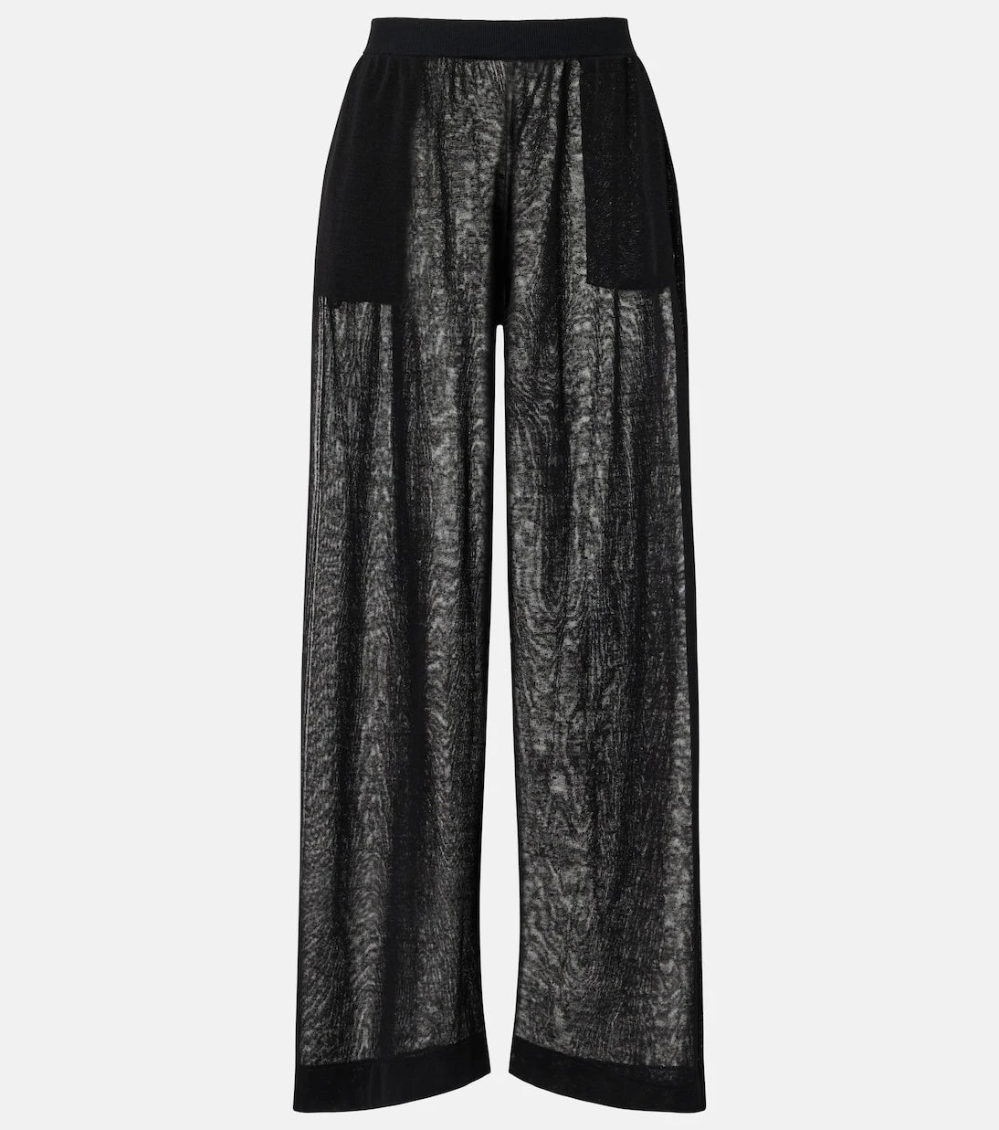 Alaïa - Linen and silk wide-leg pants