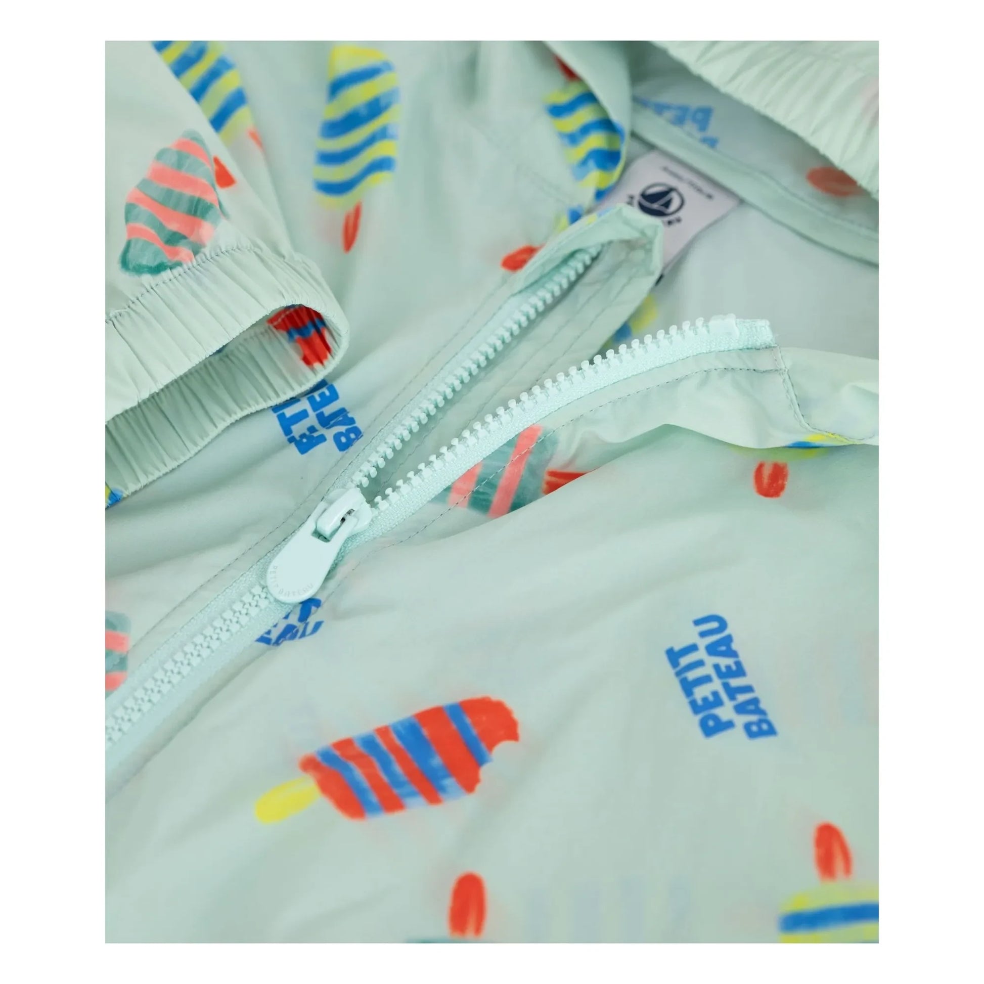Petit Bateau - Flowered Windbreaker | White