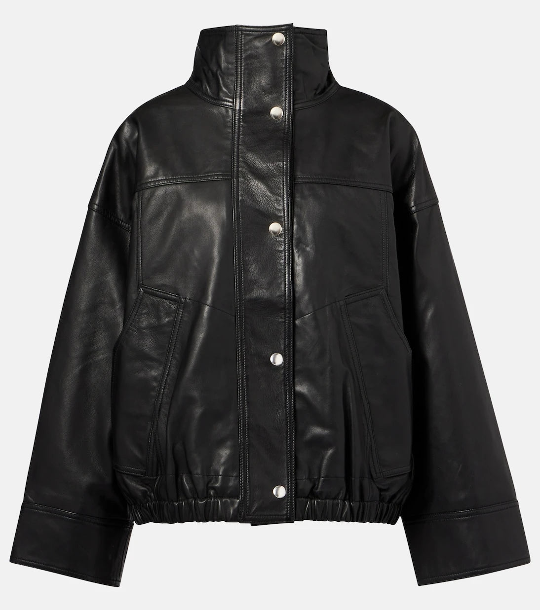 Róhe - Leather bomber jacket