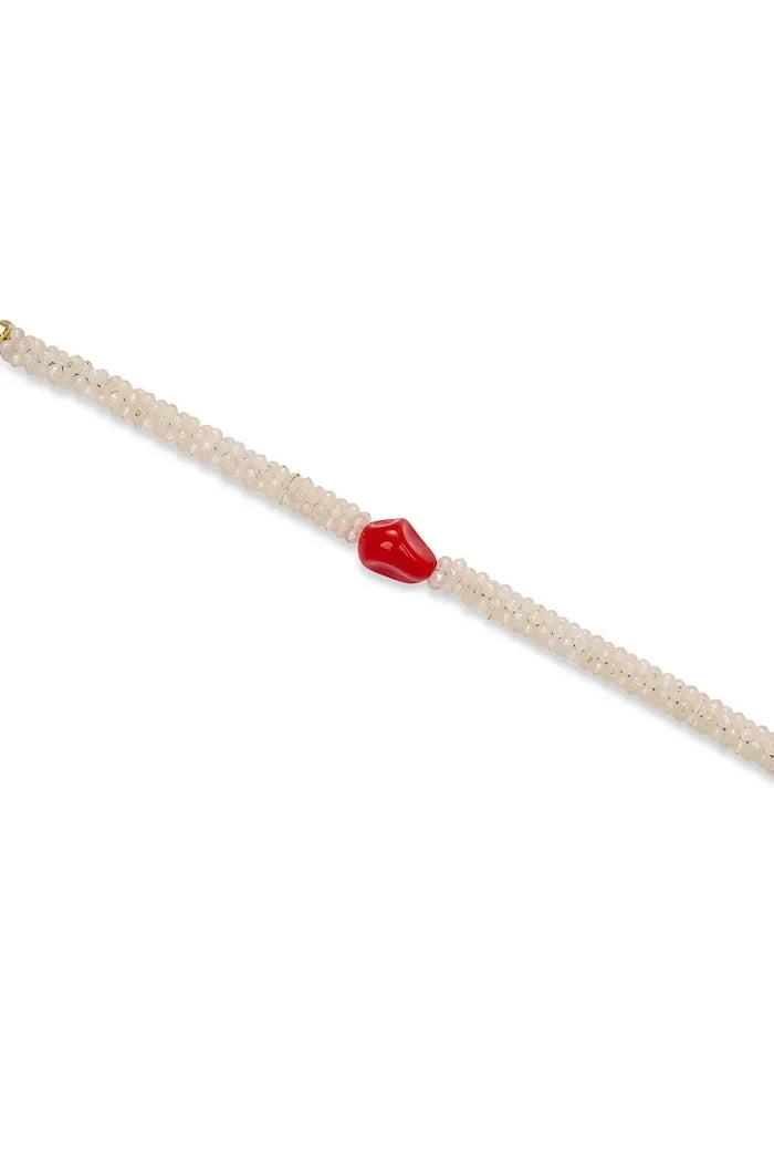 Cream Anklet