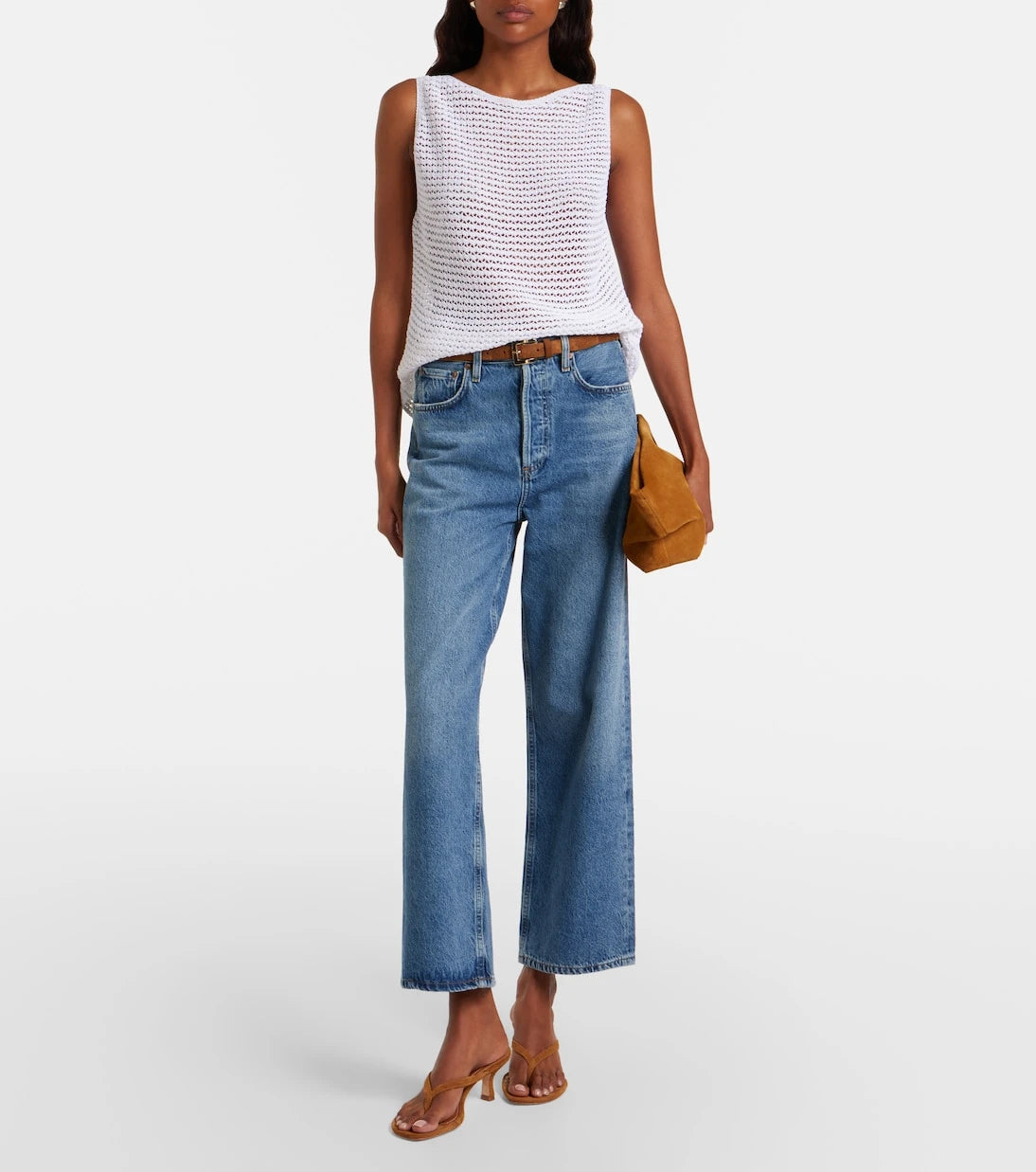 Vince - Crochet cotton-blend top