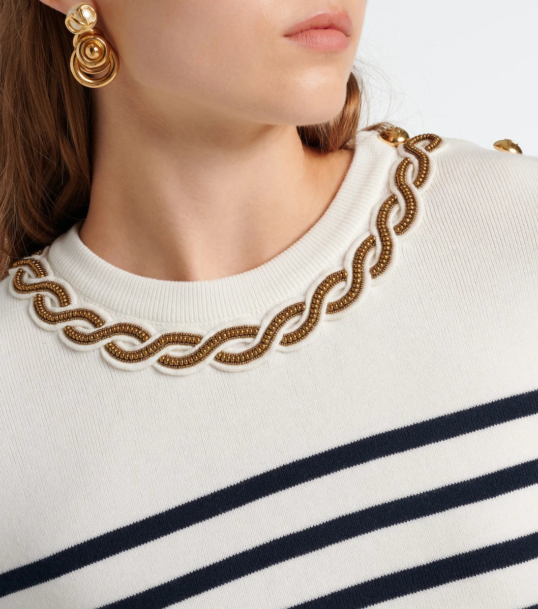 Valentino - Embroidered cotton sweater
