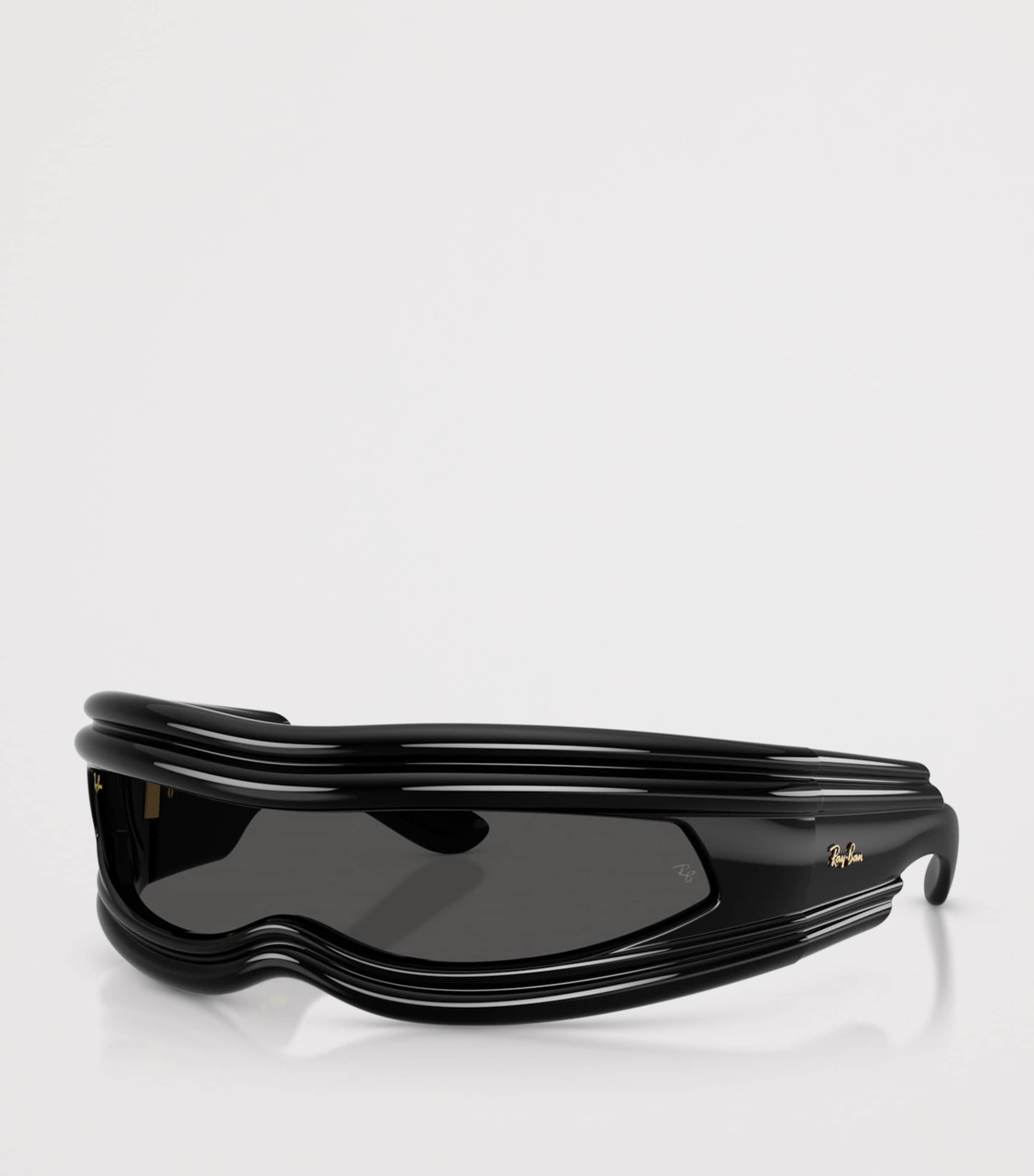 Ray-Ban Black Nylon Ultra Wrap 001 Next Generation Sunglasses