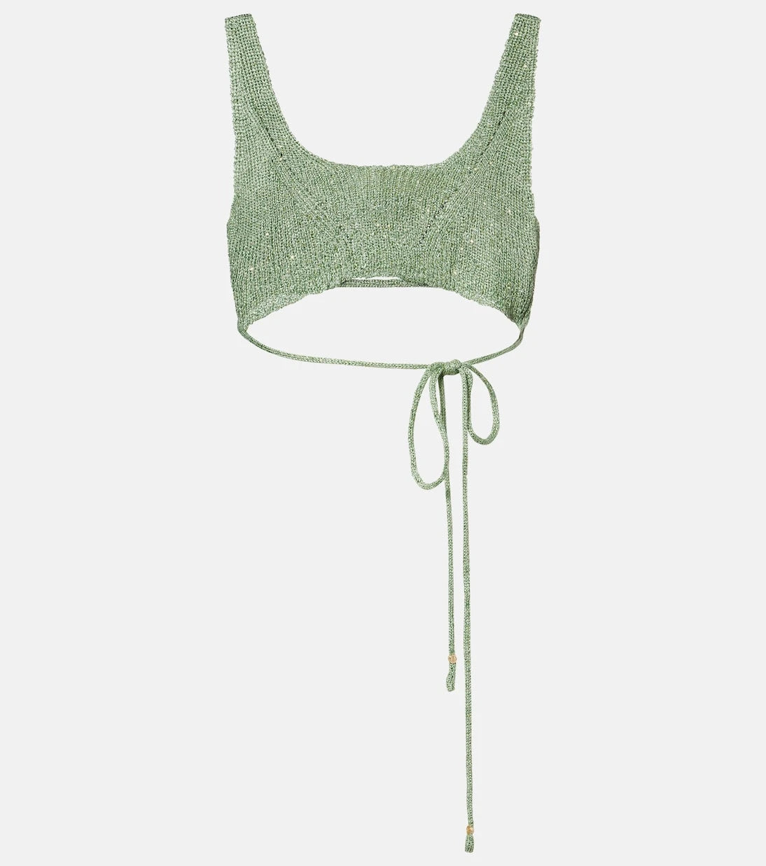 Bananhot - Alma sequined knitted crop top