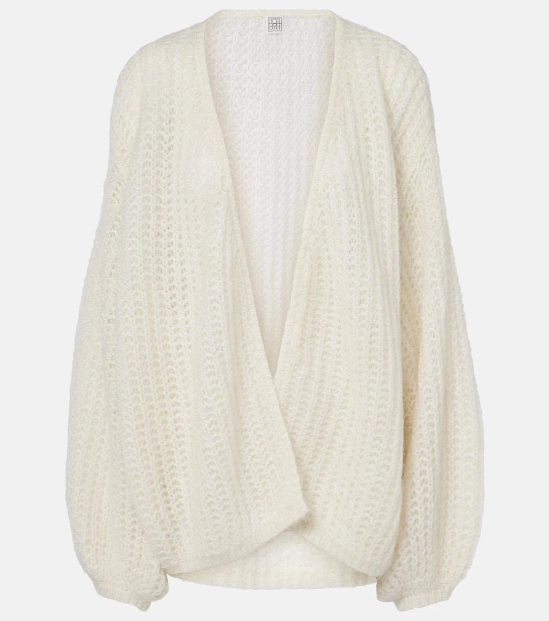 Toteme - Open-front mohair-blend cardigan
