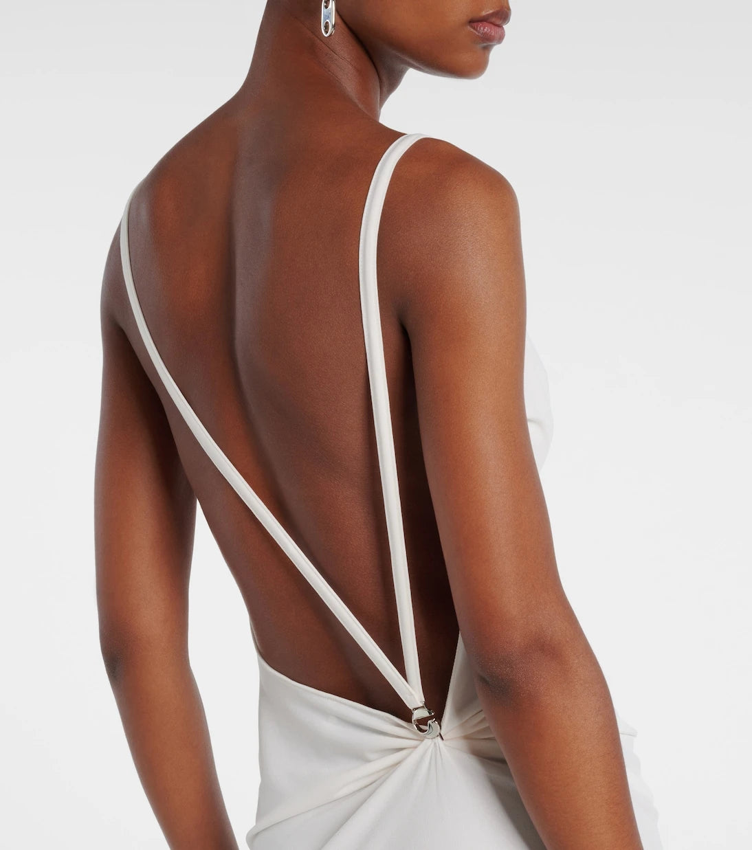 Coperni - Draped open-back jersey maxi dress
