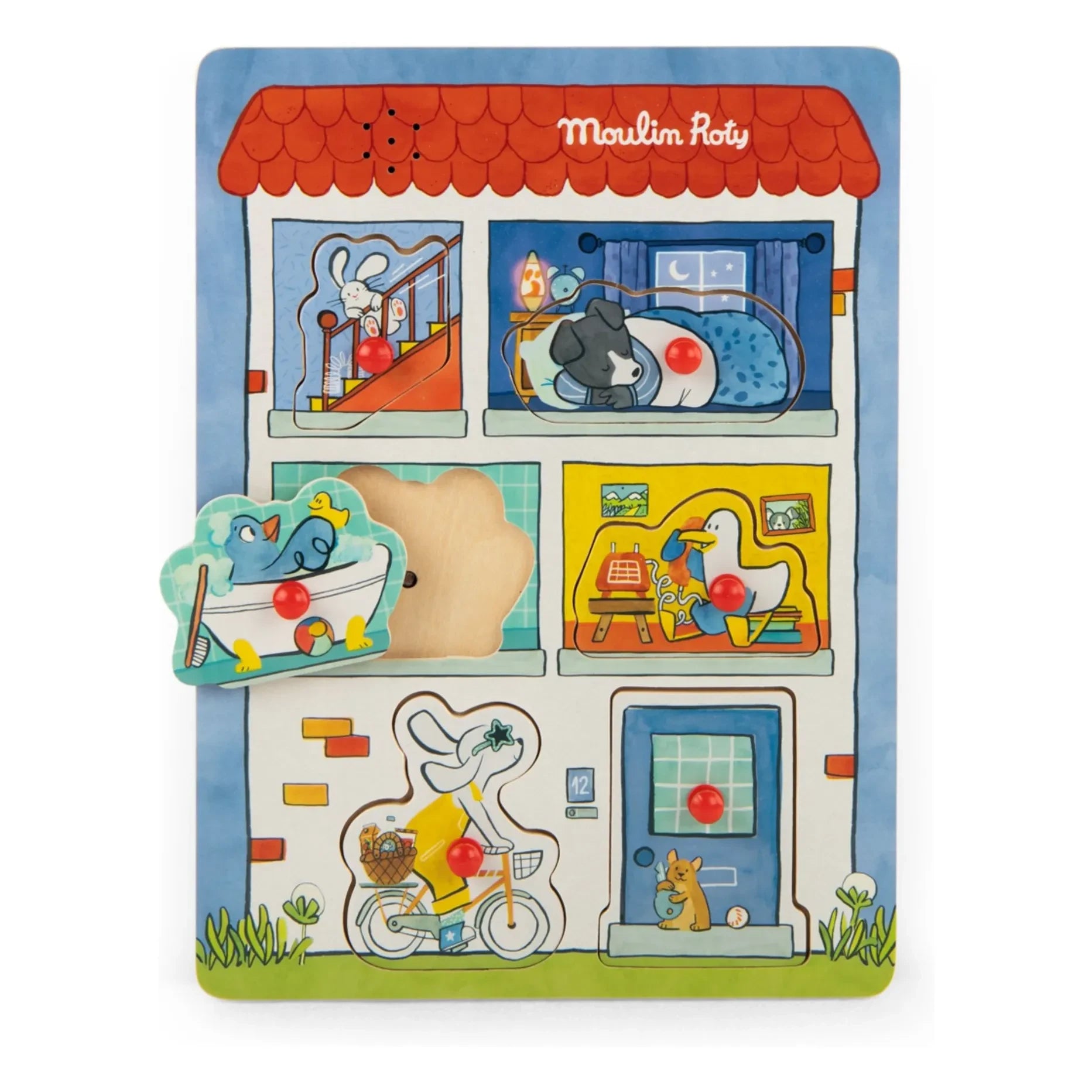 Moulin Roty - Puce &amp; Pilou sound puzzle