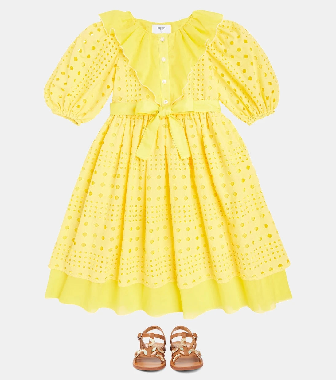 Pom d'Api - صنادل جلدية Plagette Multi Daisy