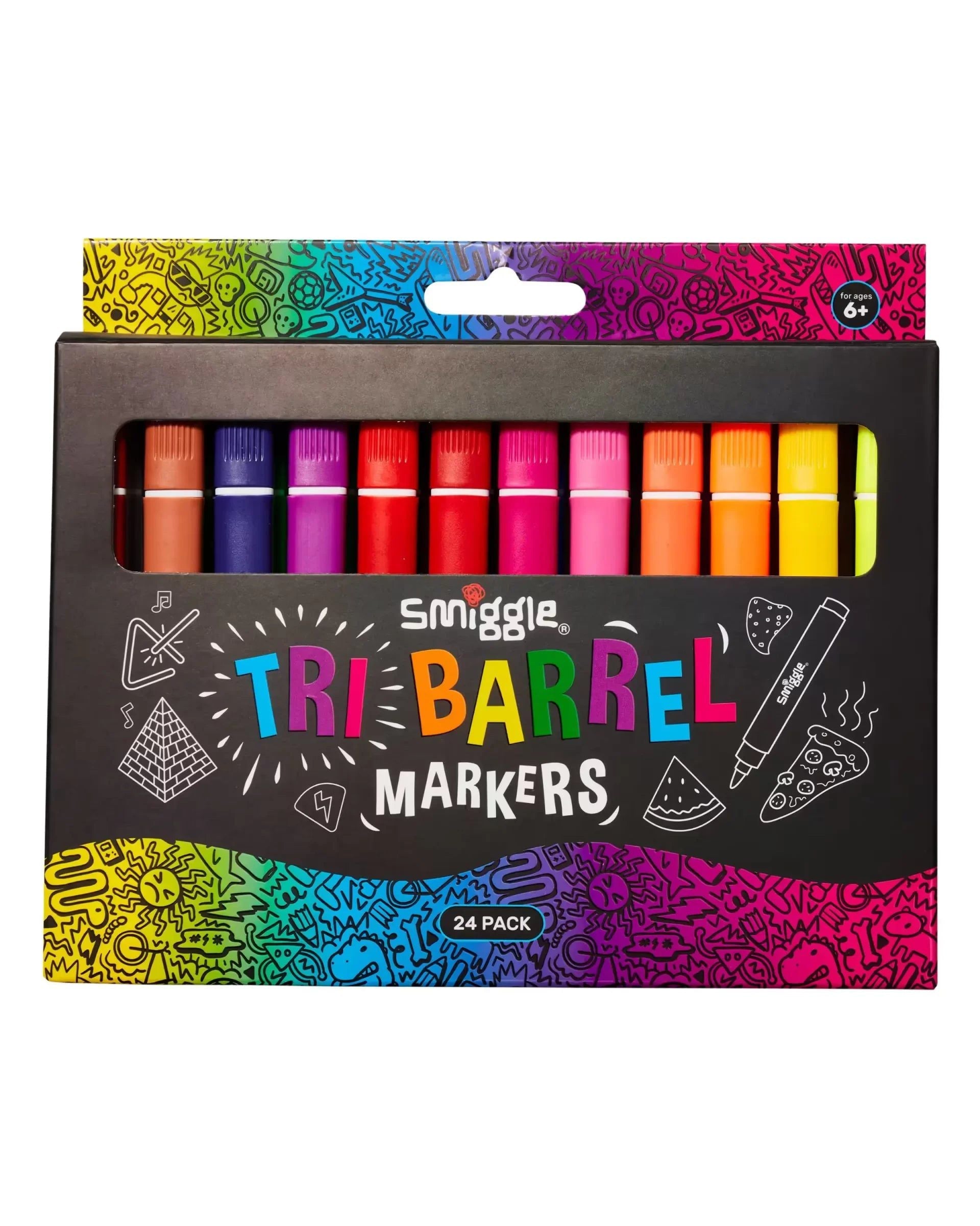 Smiggle - Triangle Highlighter Marker Pack X24
