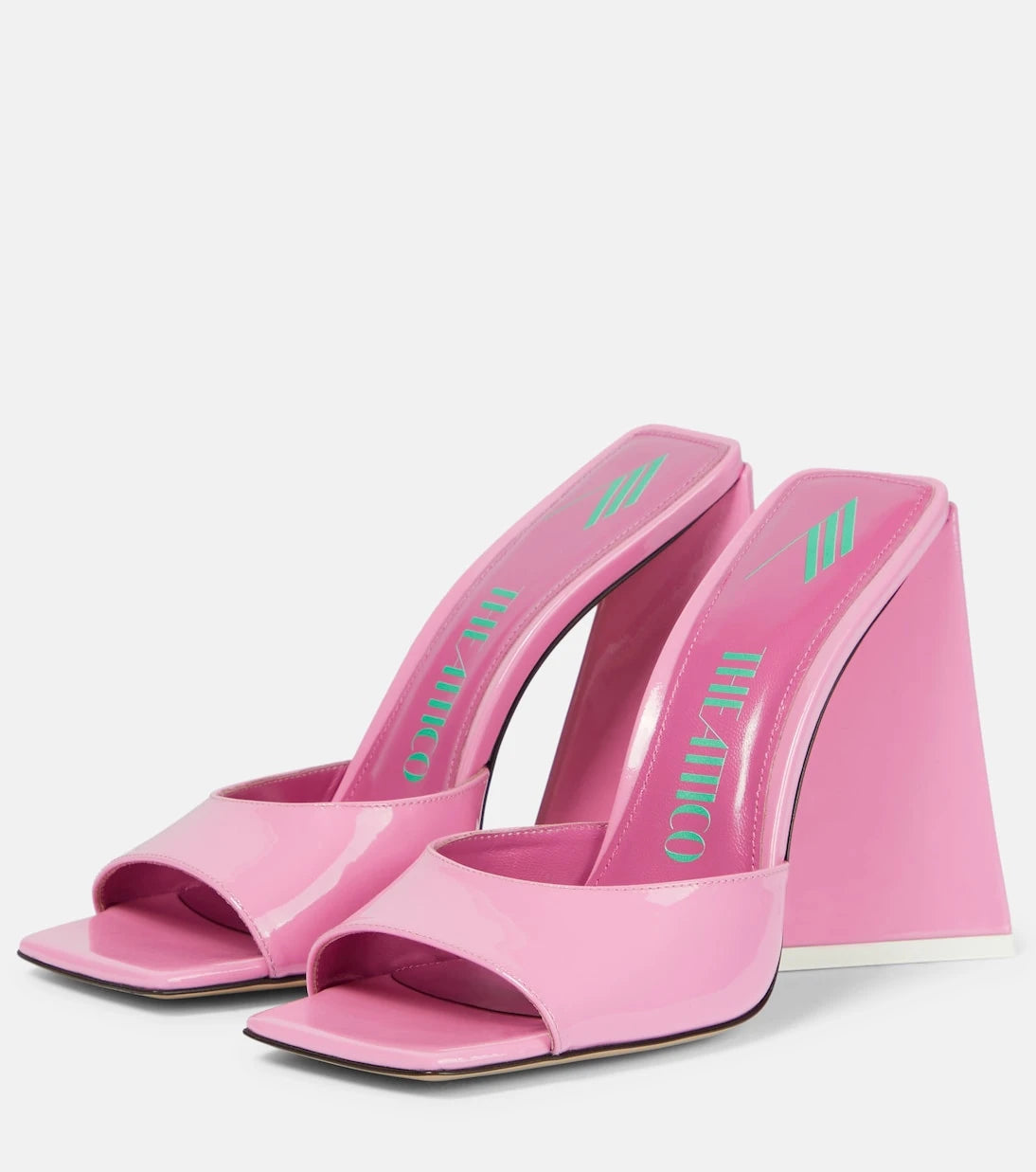 The Attico - Devon patent leather mules