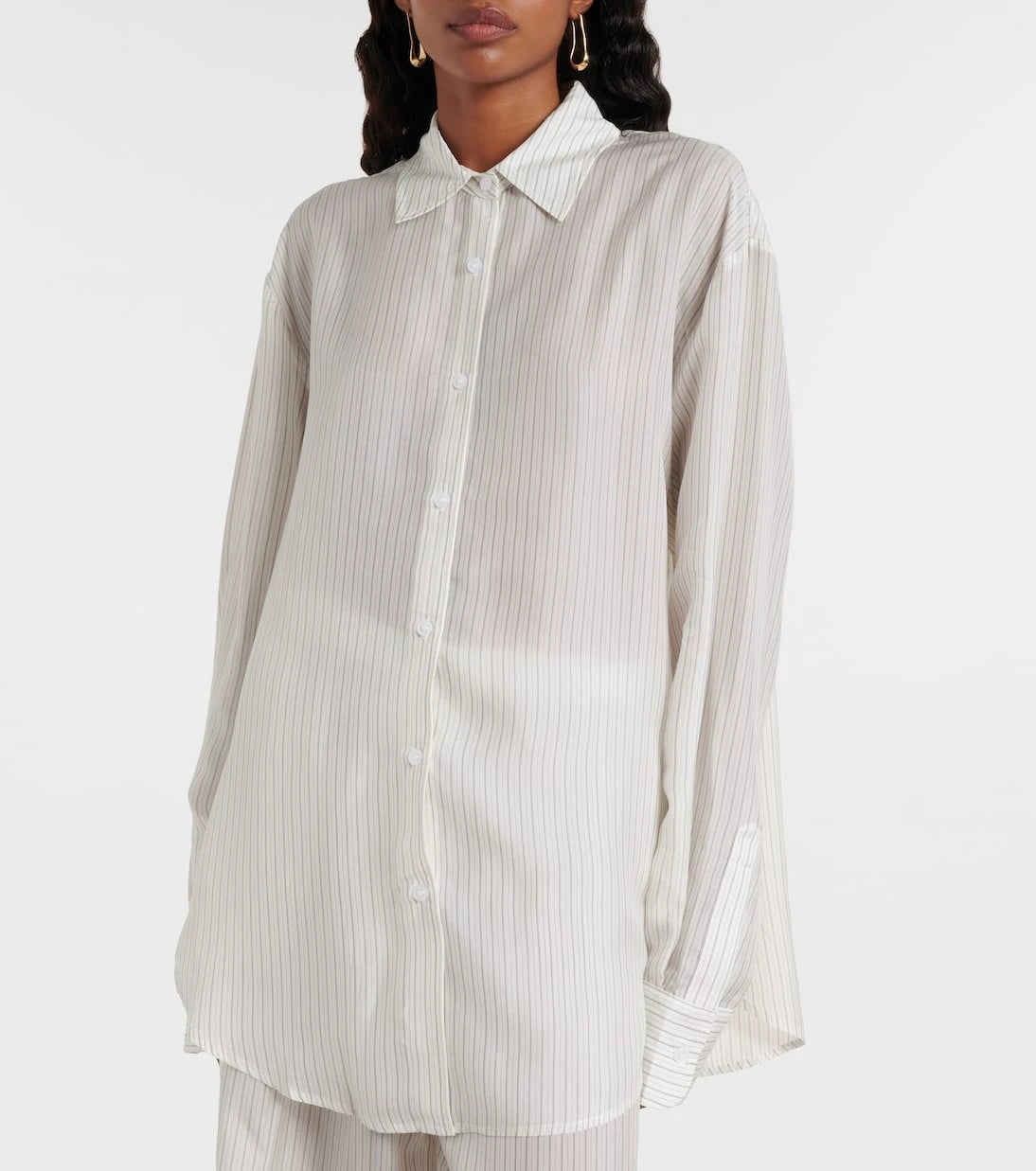 The Frankie Shop - Peri sheer striped shirt