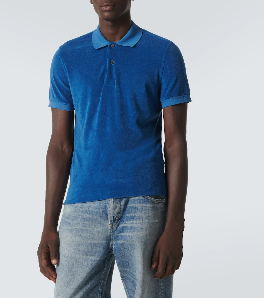 Tom Ford - Cotton-blend terry polo shirt