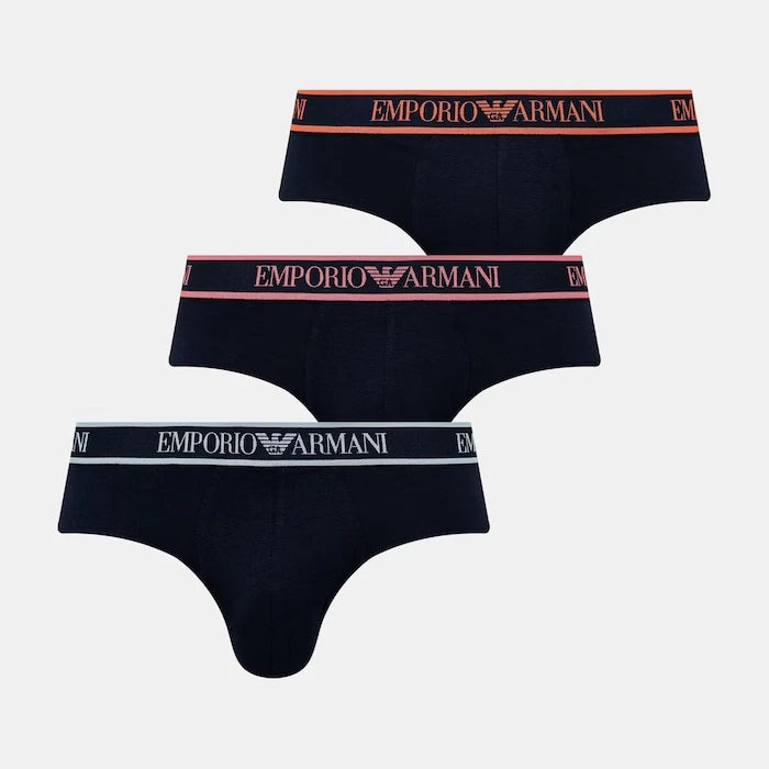 Emporio Armani Underwear Erkek Pamuklu Slip 3'lü