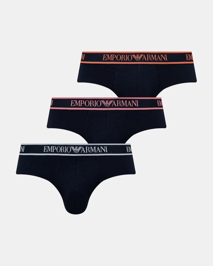 Emporio Armani Underwear Erkek Pamuklu Slip 3'lü