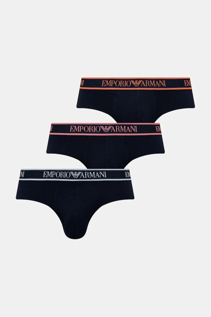 Emporio Armani Underwear Erkek Pamuklu Slip 3'lü