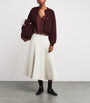 Almada Label Burgundy Wool-Cashmere Zozo Cardigan