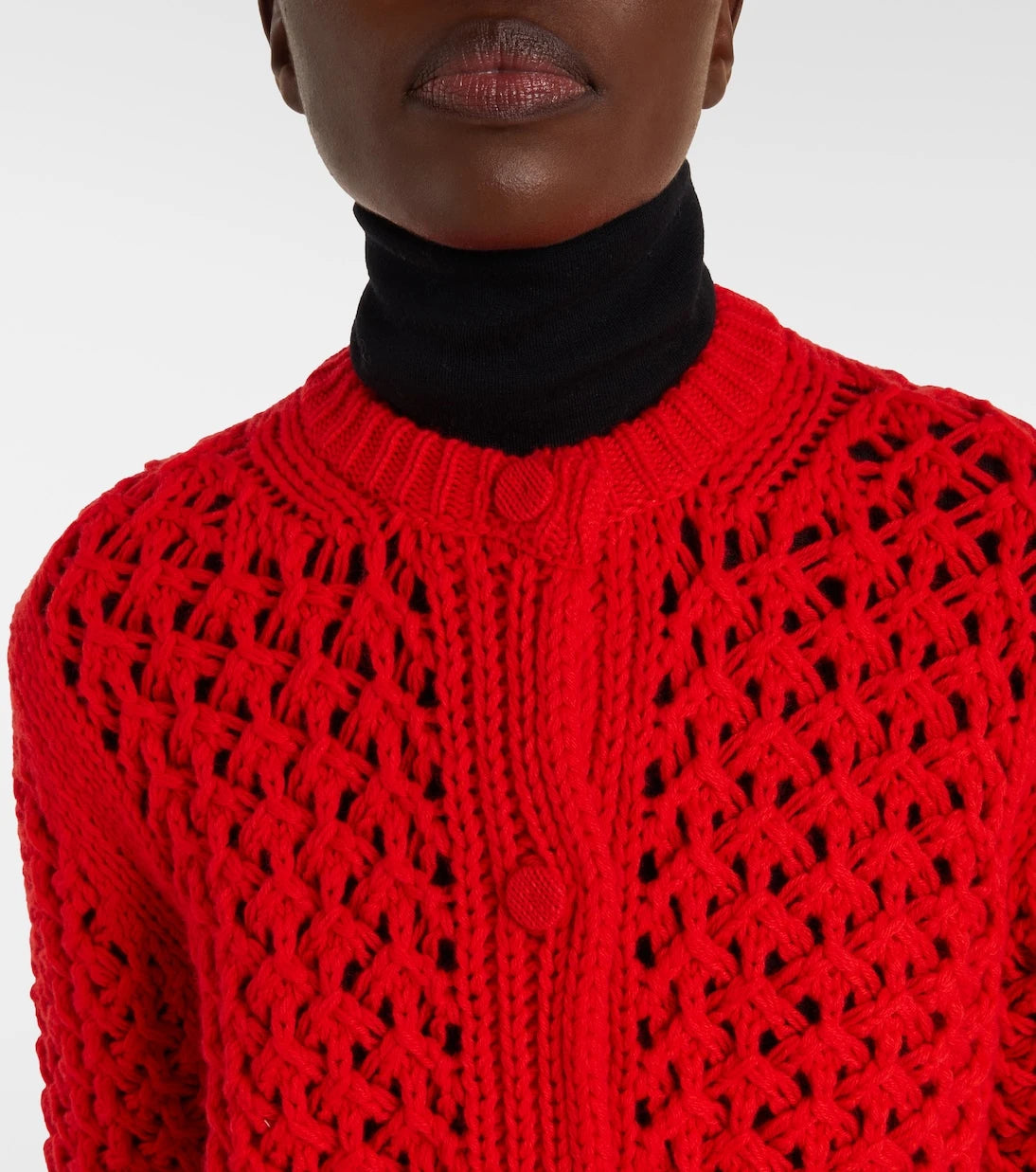 Jil Sander - Open-knit wool cardigan