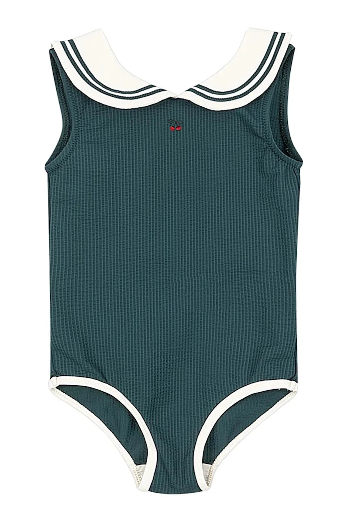 Детски цял бански Konges Sløjd SAILOR SWIMSUIT GRS