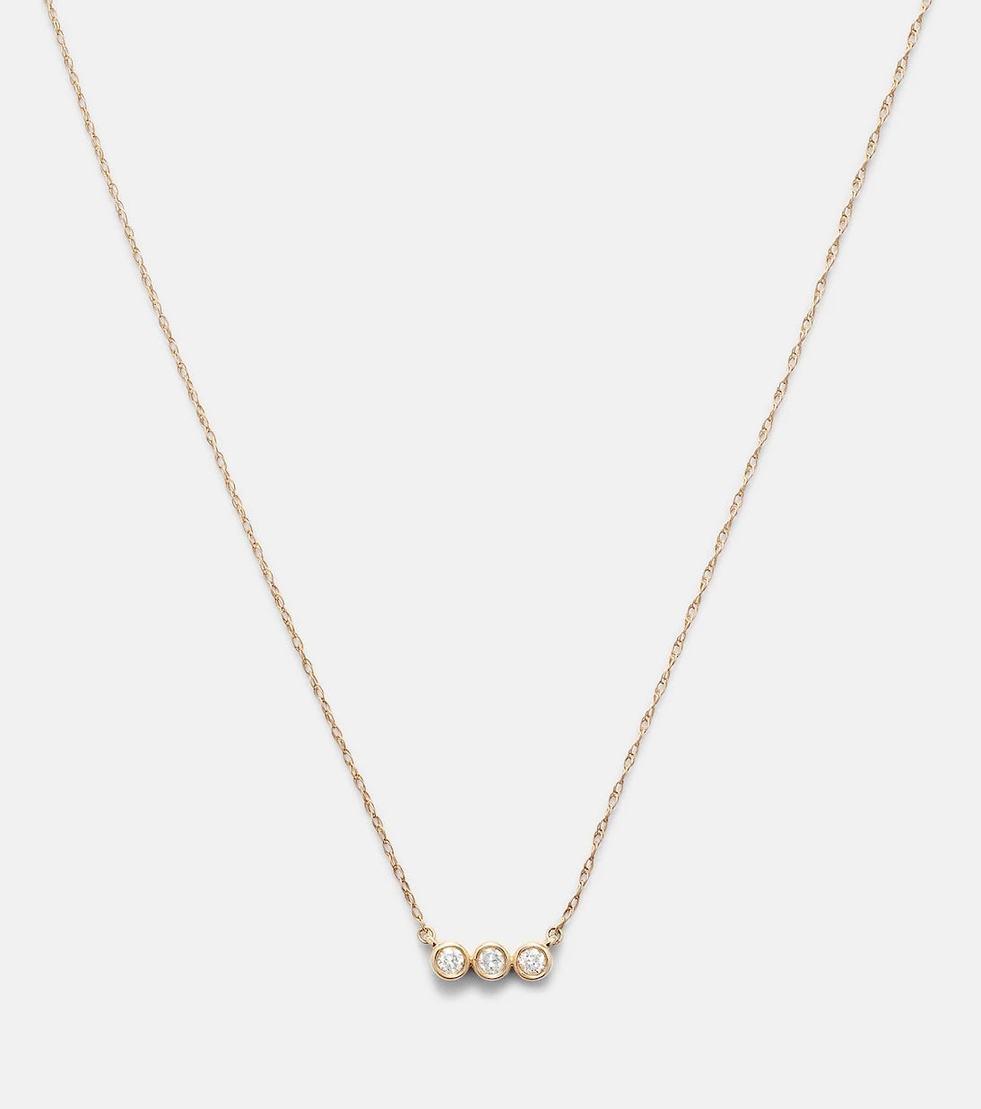 Stone and Strand - 10kt yellow gold necklace with diamonds