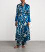 Olivia von Halle Blue Silk Capability Periwinkle Robe