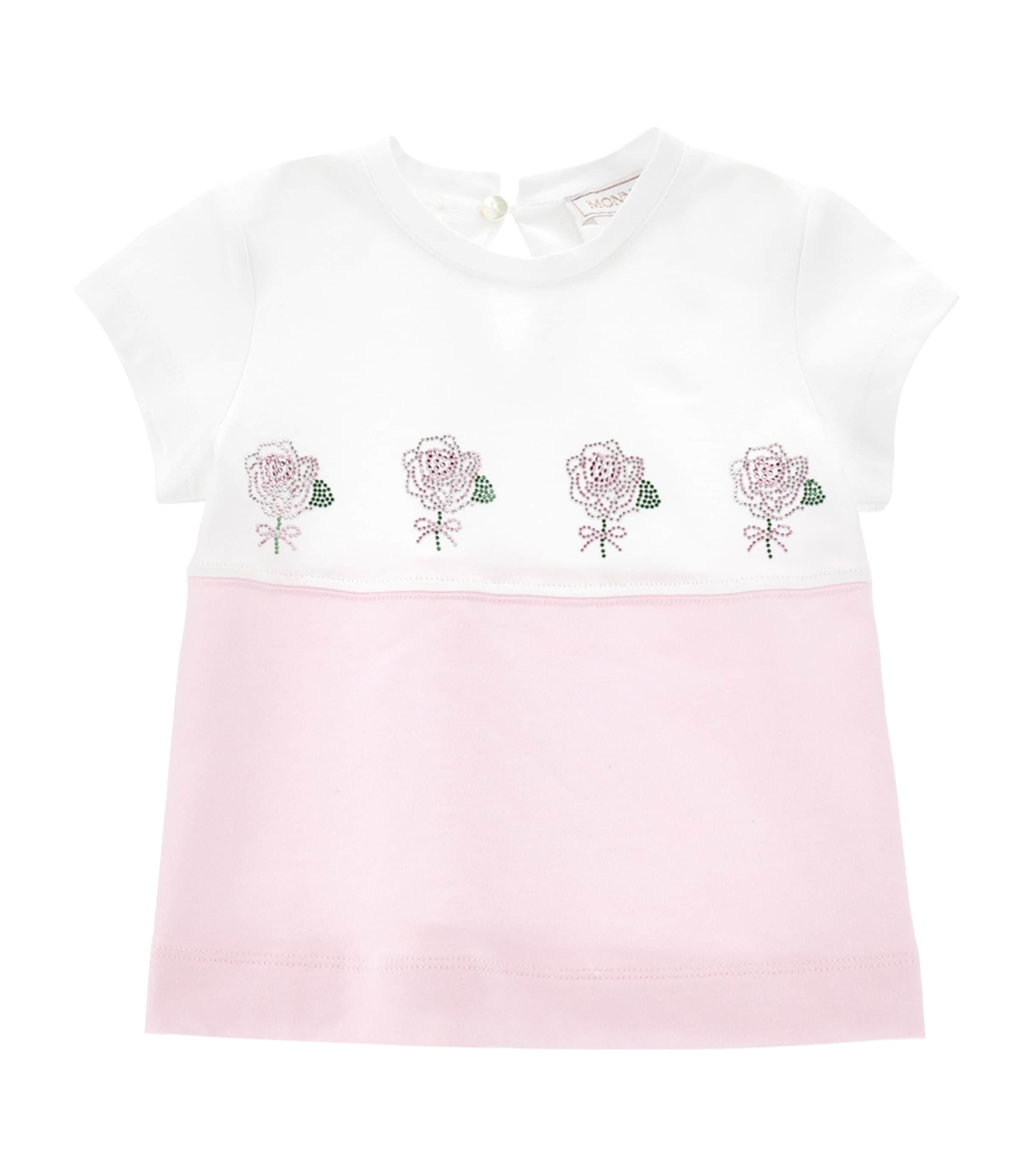 Cotton Floral Motif T-Shirt (3 Months - 3 Years)