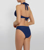 Heidi Klein Navy Textured Fold Over Bikini Bottoms