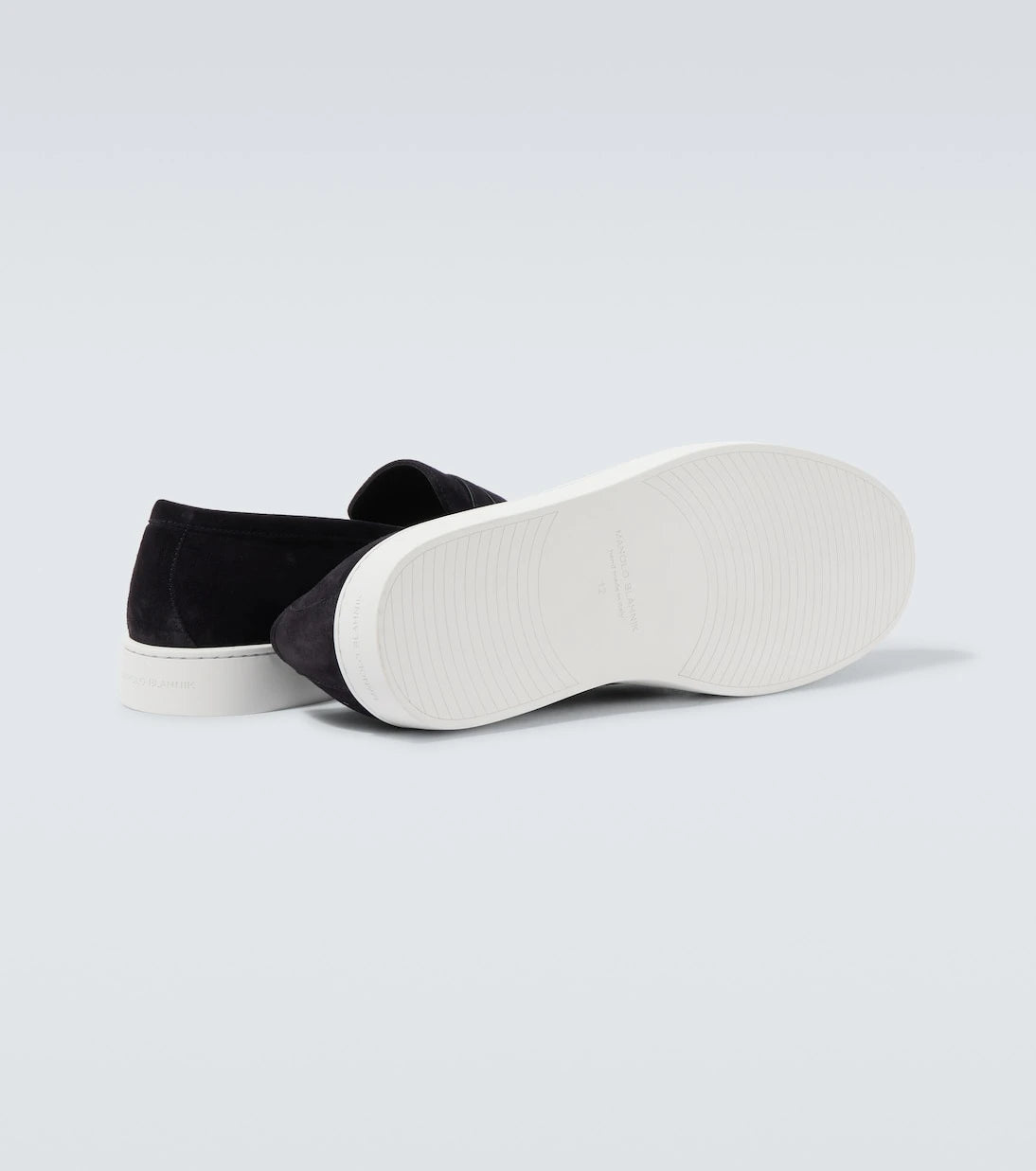 Manolo Blahnik - Ellis suede penny loafers