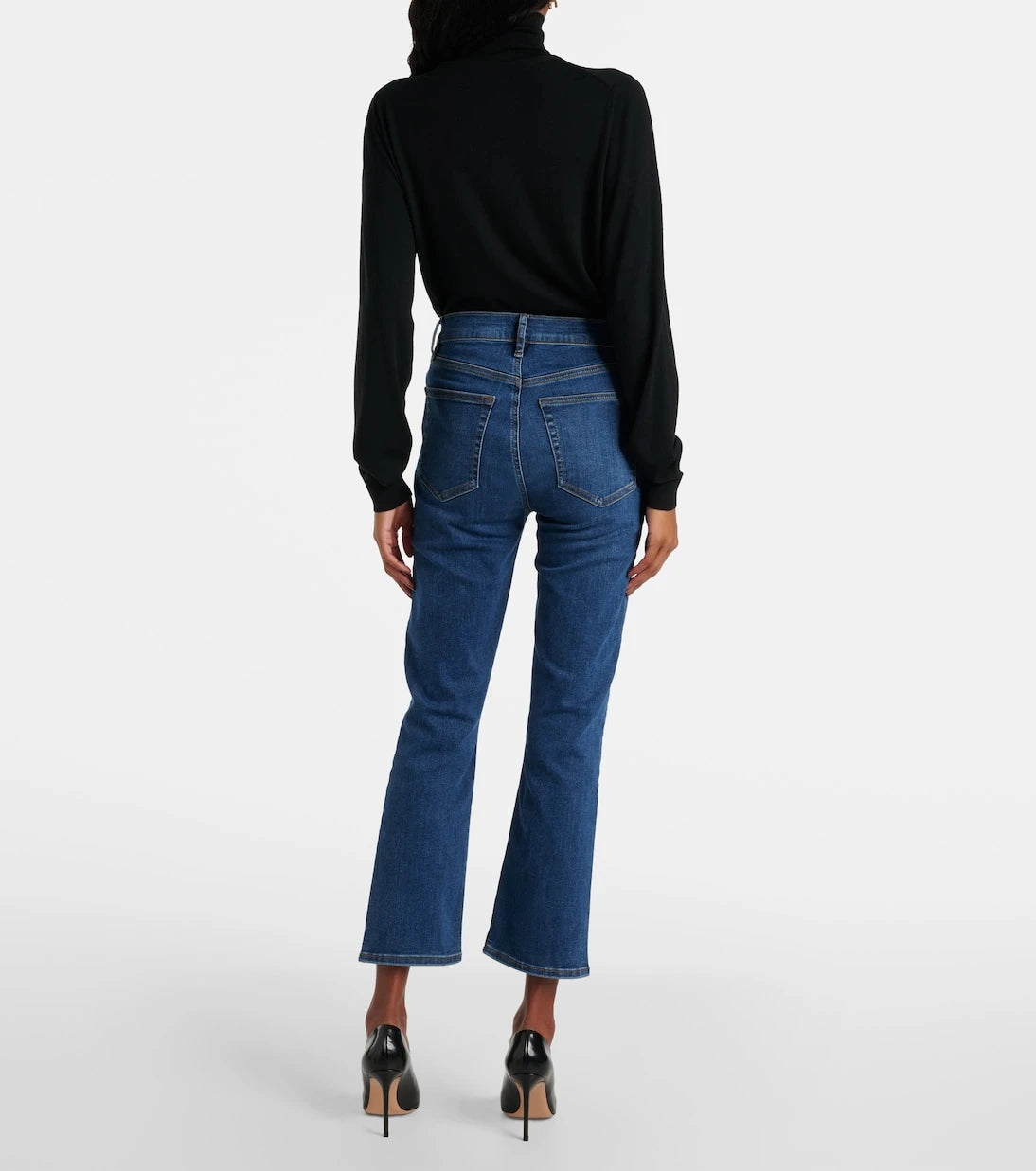 Frame - Le High Straight cropped straight jeans