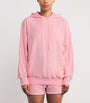 Pink Cotton Terry Towelling Hoodie