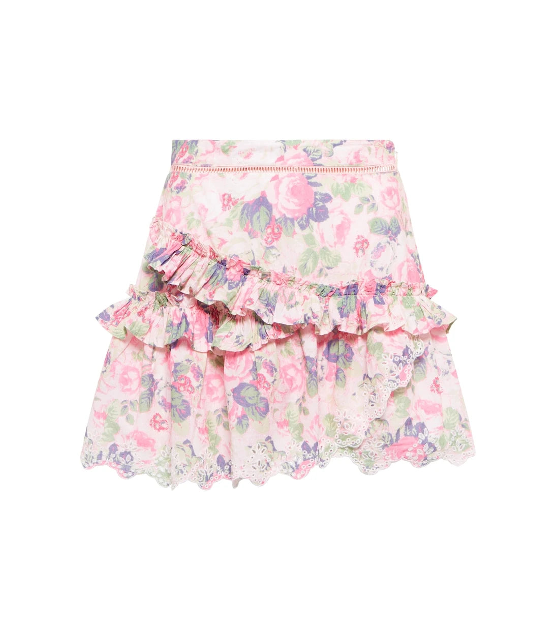 LoveShackFancy - Pernille floral cotton miniskirt
