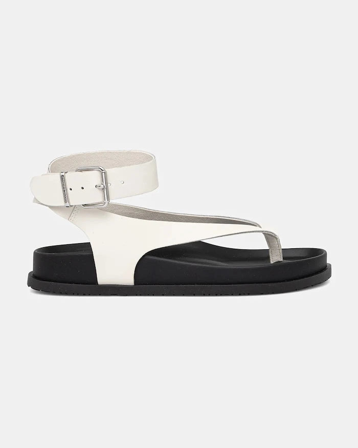 Кожени сандали Tommy Jeans TJW ANKLE STRAP SANDAL
