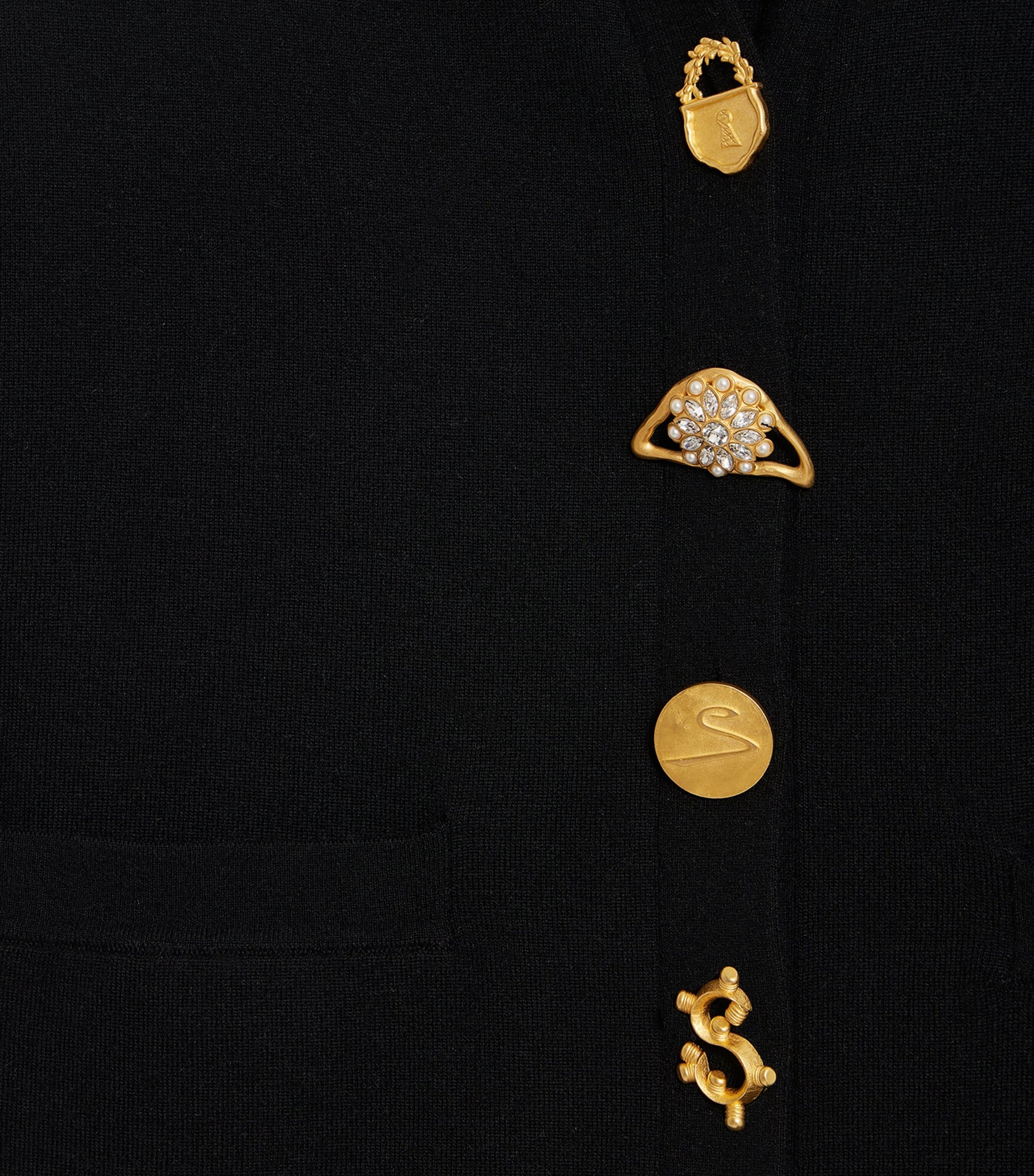 Wool-Blend Anatomy Cardigan