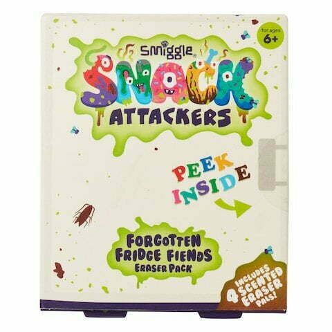 Smiggle - Snack Attackers 4 Pack Eraser
