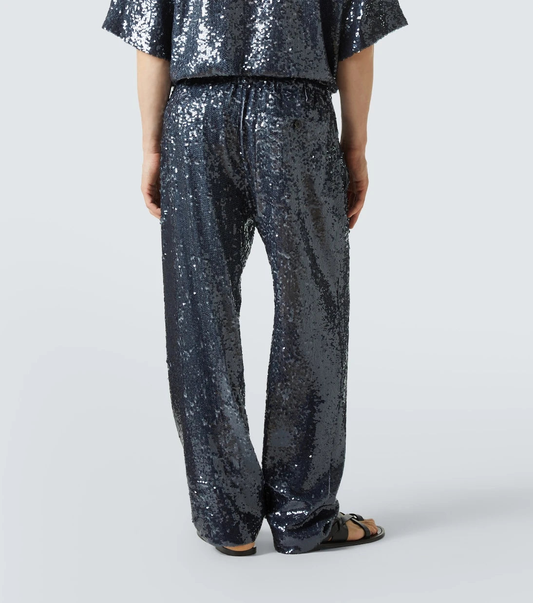 Dries Van Noten - Payetli düz pantolon