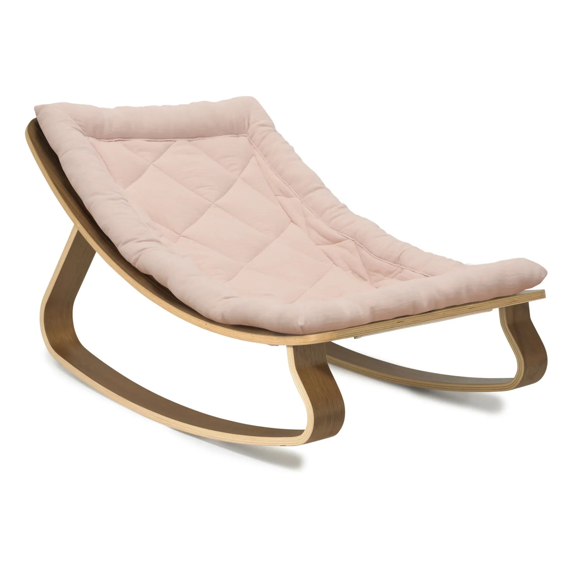 Charlie Crane - Levo Walnut Baby Bouncer | Nude