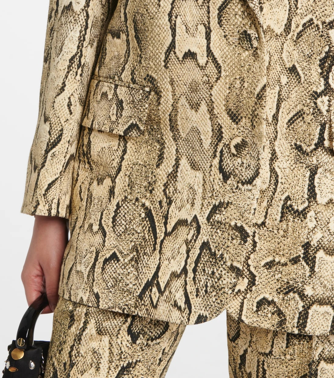Dries Van Noten - Snake-effect jacquard blazer