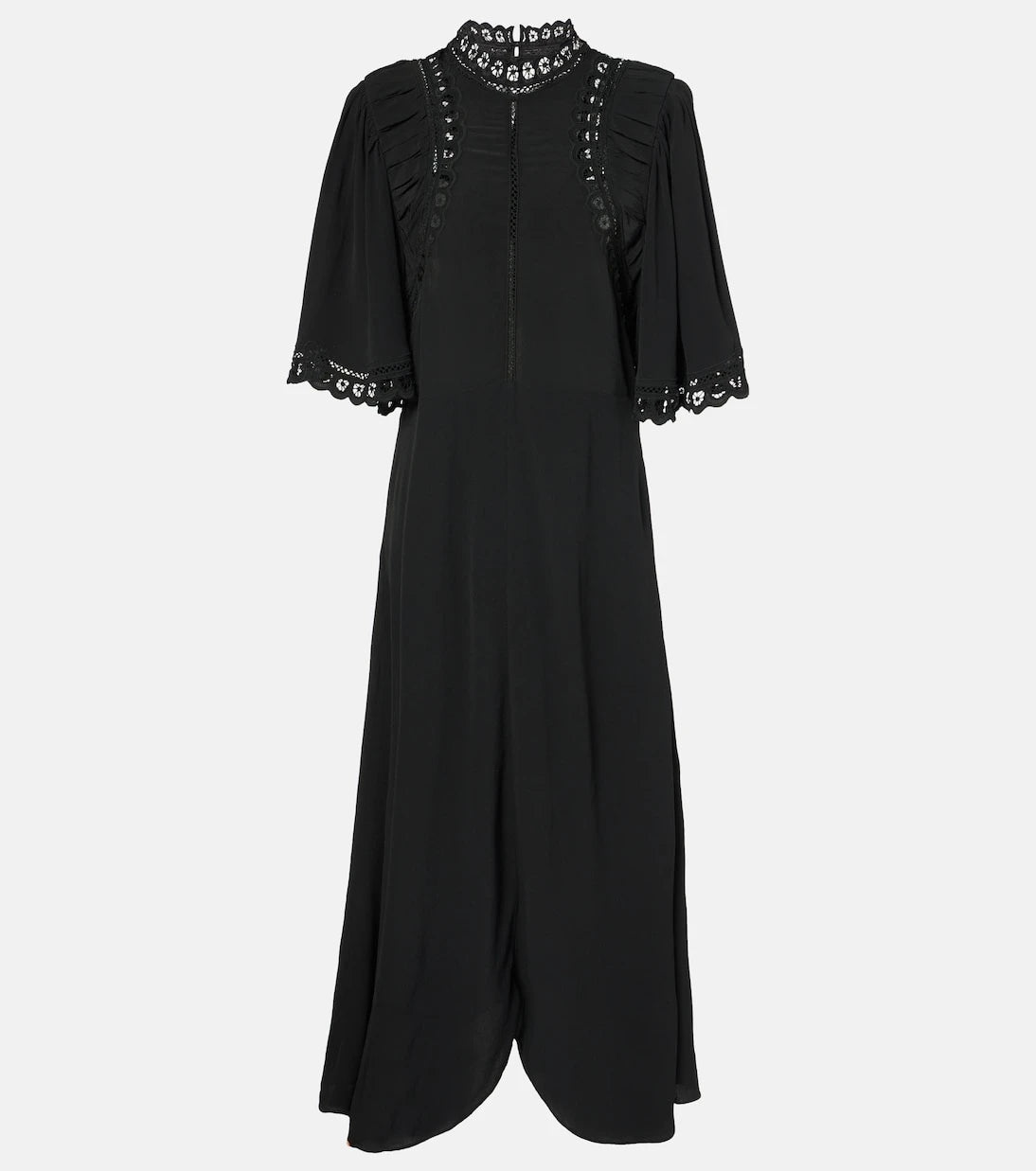 Marant Etoile - Elidia lace-trimmed midi dress