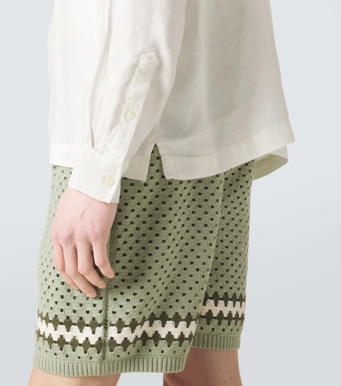 Frescobol Carioca - Safra linen-blend shirt