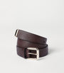 Brunello Cucinelli Grained Leather Buckle Belt