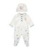 Rainbow Bear Top, Trousers and Hat Set (1-9 Months)