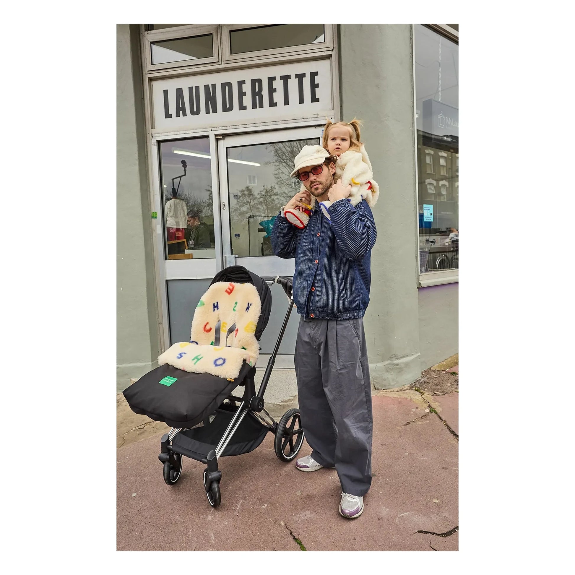 BINIBAMBA - Universal lambskin footmuff - Binibamba x Bobo Choses