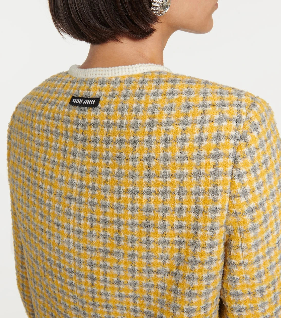Miu Miu - Single-breasted bouclé jacket