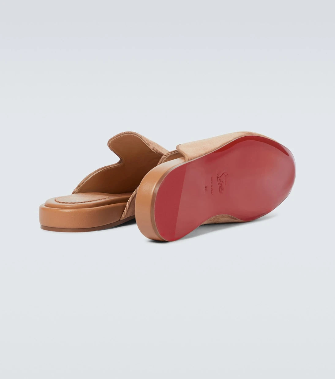 Christian Louboutin - Navy Coolito Flat mules