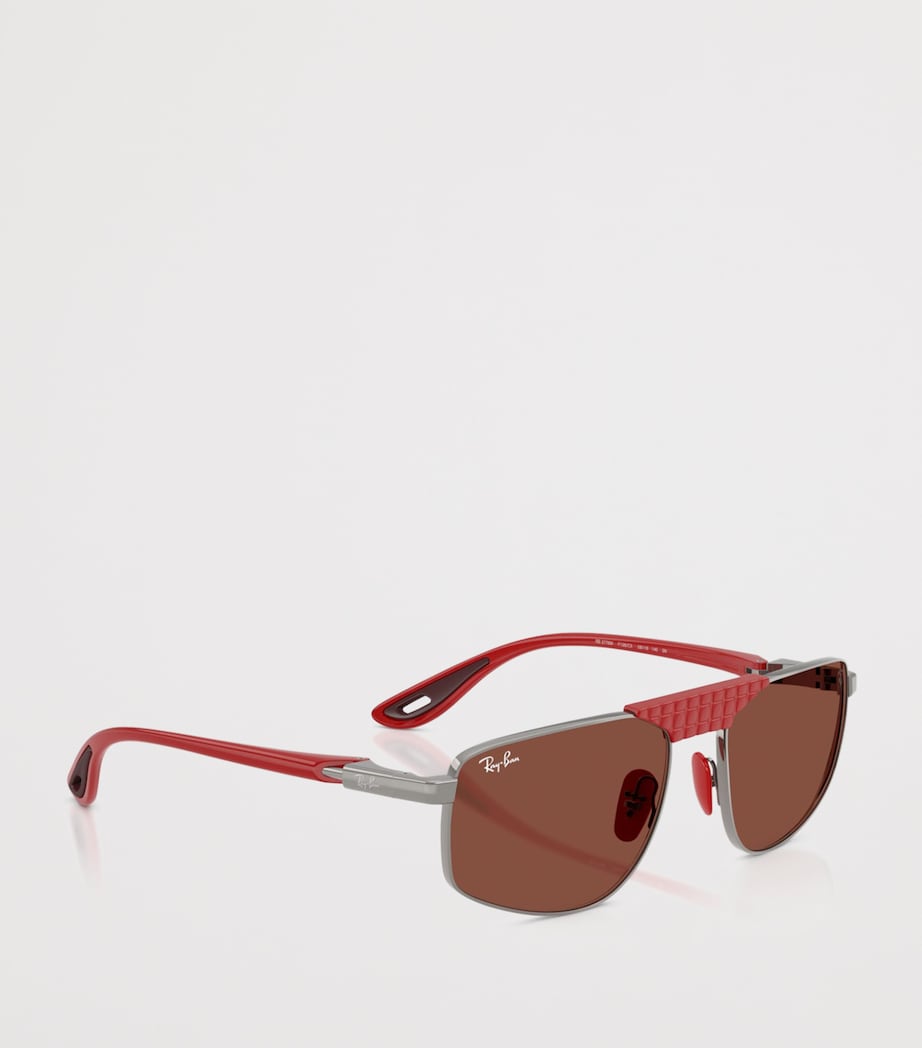 Ray-Ban x Scuderia Ferrari RB3776M Irregular Sunglasses