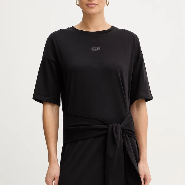 Памучна рокля Armani Exchange