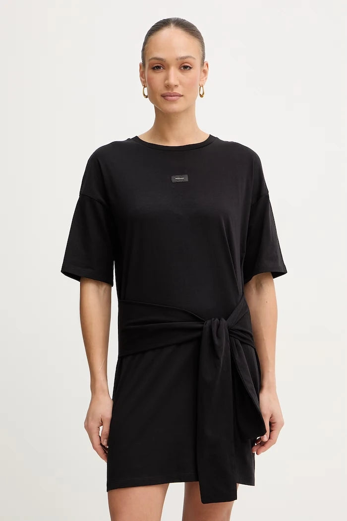 Памучна рокля Armani Exchange